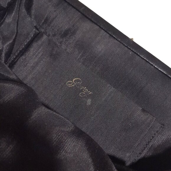 Vintage Garay CONVERTIBLE Clutch Tote Bag Black SMALL FLAW Minimalist - Picture 4 of 8